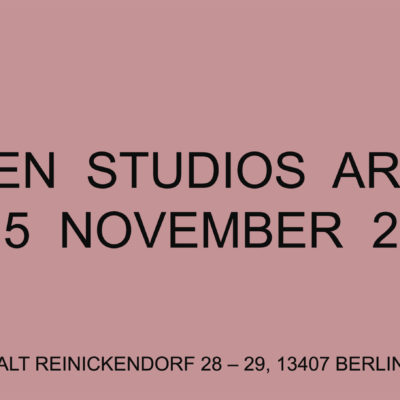 Open Studios 4./5. November